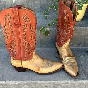 Lucchese 1883 N7454 Boot Tan/Burnished USA Made
